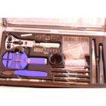 Cased watchmakers/jewellers repair kit. Not available for in-house P&P