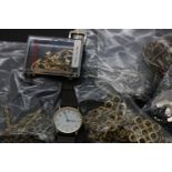 Quantity of costume and fashion jewellery and a wristwatch. Not available for in-house P&P