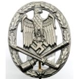 German WWII type Wehrmacht General Assault award, marked FRANK & REIF STUTTGART. P&P Group 1 (£14+