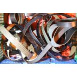 Quantity of mixed leather belts. Not available for in-house P&P