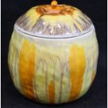 Shelley Harmony lidded preserve pot. P&P group 2 (£18+ VAT for the first lot and £3+ VAT for