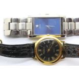 Two gents wristwatches, Guess and Mercier. P&P Group 1 (£14+VAT for the first lot and £1+VAT for