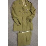 Royal Marines Officers uniform for Falklands veteran Lt Col JM Fisher, the jacket dated march