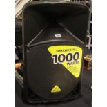 Eurolive behringer B115D 1000w 15" PA speaker. Not available for in-house P&P, contact Paul O'Hea at