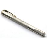 Hallmarked silver propelling penknife by Vernons, L: 11 cm. P&P Group 1 (£14+VAT for the first lot