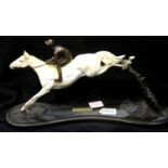 Jonathan Knight limited edition cast Desert Orchid figure Jumping for Fun, 181/275 dated 1988. P&P