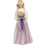 Royal Doulton figurine, Sweet Maid HN 2002, H: 19 cm. P&P Group 2 (£18+VAT for the first lot and £