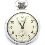 British Smiths Empire Air Ministry marked pocket watch numbered 6B/117, not working. P&P Group 1 (£