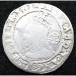 Queen Elizabeth I silver sixpence 1558-1603. P&P Group 1 (£14+VAT for the first lot and £1+VAT for