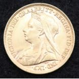 Victoria 1898 half sovereign. P&P Group 1 (£14+VAT for the first lot and £1+VAT for subsequent lots)