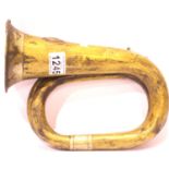 WWII German S.A bugle. P&P Group 3 (£25+VAT for the first lot and £5+VAT for subsequent lots)
