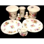 Royal Crown Derby, eight items of Derby Posies ceramics. P&P Group 3 (£25+VAT for the first lot