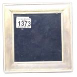 Contemporary hallmarked silver picture frame, marks indistinct, 18 x 18 cm. P&P Group 1 (£14+VAT for
