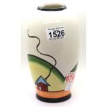 Lorna Bailey vase in the Porthill pattern, H: 21 cm. P&P Group 2 (£18+VAT for the first lot and £3+