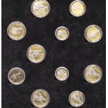 The Coins of Britannias Last Century, gold and platinum edition, boxed. P&P Group 2 (£18+VAT for the