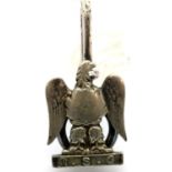 Royal Scots Greys silver clip mounted badge. P&P Group 1 (£14+VAT for the first lot and £1+VAT for