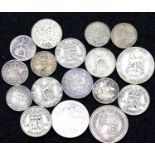 Collection of mixed silver coinage. P&P Group 1 (£14+VAT for the first lot and £1+VAT for subsequent