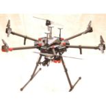 dji Matrice 600 Pro drone fitted with a Zenmuse X3 gimbal camera, with 6 x TB47X batteries, 2 x