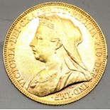 Victoria 1901 Final Year full sovereign. P&P Group 1 (£14+VAT for the first lot and £1+VAT for