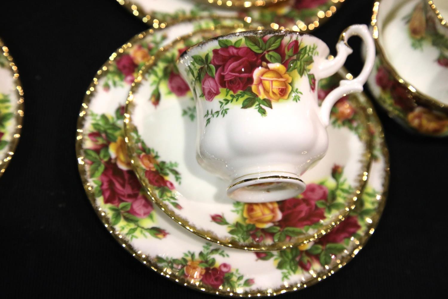 Royal Albert Old Country Roses dinner and tea ware with gilt, mix of first and seconds quality, 74 - Image 2 of 3