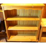 Modern set of pine open bookshelves. Not available for in-house P&P, contact Paul O'Hea at Mailboxes