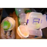 Large box of plastic tupperware boxes. Not available for in-house P&P, contact Paul O'Hea at