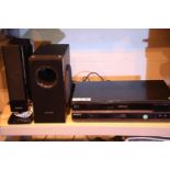 Panasonic surround sound system, Panasonic blu-ray player and a Sony blu-ray player. Not