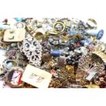 Quantity of costume jewellery including dress rings, earrings, cufflinks etc. P&P Group 1 (£14+VAT