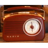 Retro type Coopers portable radio. P&P group 2 (£18+VAT for the first lot and £3+VAT for