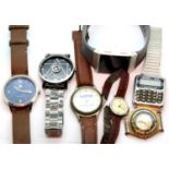 Quantity of gents fashion and dress watches. P&P Group 1 (£14+VAT for the first lot and £1+VAT for