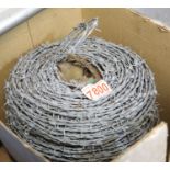 Reel of security barbed wire. Not available for in-house P&P, contact Paul O'Hea at Mailboxes on