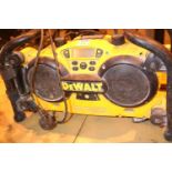 DeWalt DCO11 workshop radio. Not available for in-house P&P, contact Paul O'Hea at Mailboxes on