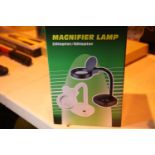 Boxed 240v magnifier lamp. P&P Group 1 (£14+VAT for the first lot and £1+VAT for subsequent lots)