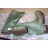 Gents size 13 Dunlop green safety boots, unused. Not available for in-house P&P, contact Paul O'