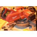 Milwaukee 110v heavy duty table saw. Not available for in-house P&P, contact Paul O'Hea at Mailboxes