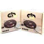 Two GPO personal discman CD player, 3.5mm earphone jack and 4.5v DC in jack, including earphones,