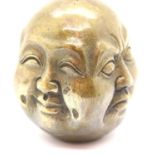 Vintage brass four faced Buddha head. P&P Group 1 (£14+VAT for the first lot and £1+VAT for