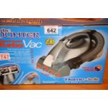Boxed Hunter handheld turbo vacuum. Not available for in-house P&P, contact Paul O'Hea at
