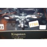 Kingsman the Golden Circle infrared control helicopter. P&P Group 2 (£18+VAT for the first lot