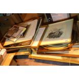 Quantity of mixed framed and glazed prints. Not available for in-house P&P, contact Paul O'Hea at