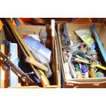 Two boxes of mixed hand tools. Not available for in-house P&P, contact Paul O'Hea at Mailboxes on