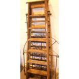 Vintage seven tread decorators ladder. Not available for in-house P&P, contact Paul O'Hea at