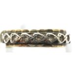 Ladies presumed 9ct gold full eternity ring, size L weight 2.1g P&P Group 1 (£14+VAT for the first