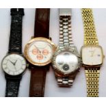 Four mixed gents watches including Sekonda. P&P Group 1 (£14+VAT for the first lot and £1+VAT for
