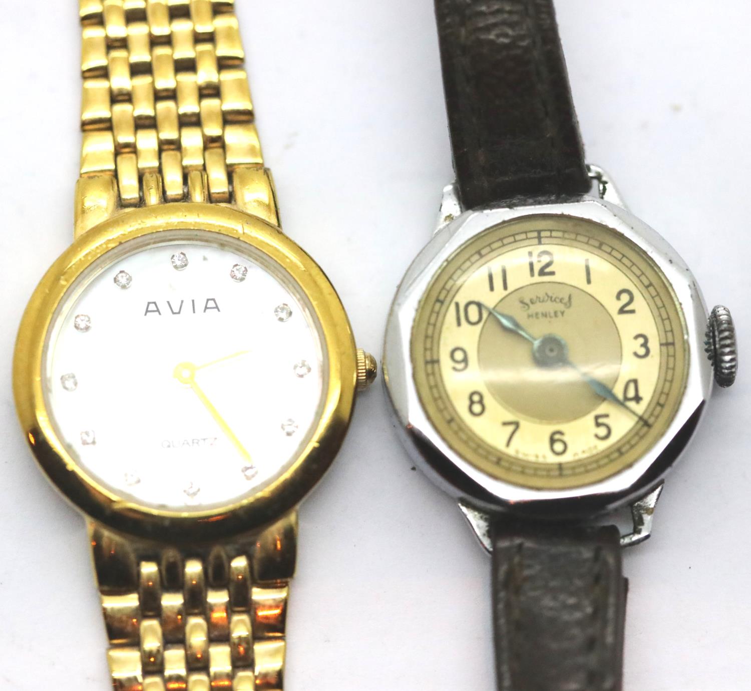 Two ladies wristwatches to include Avia and vintage Sewices Henley. P&P Group 1 (£14+VAT for the