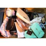 Box of mixed shoes and bags including Marks and Spencers. P&P Group 3 (£25+VAT for the first lot and