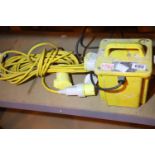 230-110v two plug transformer and extension lead. Not available for in-house P&P, contact Paul O'Hea