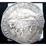 c1630 King Charles 1st Stuart hammered silver half crown with strong portrait. P&P Group 1 (£14+