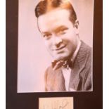 Bob Hope photograph with signature, no provenance. P&P Group 1 (£14+VAT for the first lot and £1+VAT