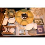 Mixed lot of ceramics and glassware including Chinese bowl set and Temp-Tations ovenware. Not